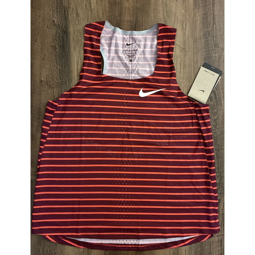 Nike Dri-FIT ADV AeroSwift Red Running Singlet DR5852-638 Women’s Size Medium